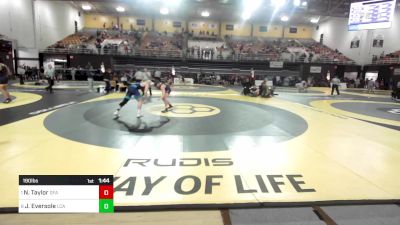 190 lbs Quarterfinal - Nate Taylor, Green Farms Academy vs Jay Eversole, Lakeway Christian Academy