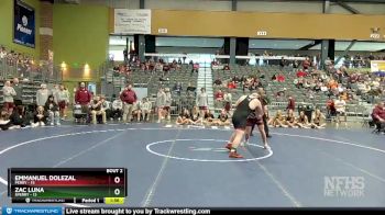 215 lbs Quarterfinals (8 Team) - Emmanuel Dolezal, Perry vs Zac Luna, Sperry