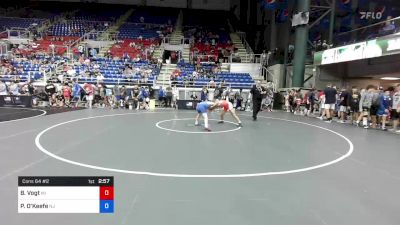 132 lbs Cons 64 #2 - Brady Vogt, Michigan vs Patrick O'Keefe, New Jersey