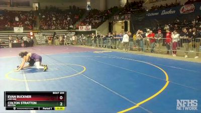 D 1 113 lbs Cons. Round 2 - Evan Buckner, Live Oak vs Colton Stratton, Benton