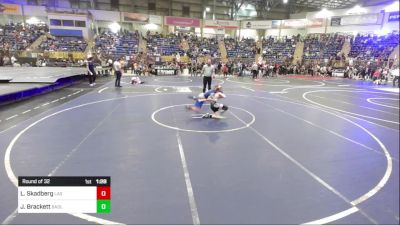 80 lbs Round Of 32 - Layf Skadberg, Las Animas Junior High vs Jace Brackett, Badlands Elite