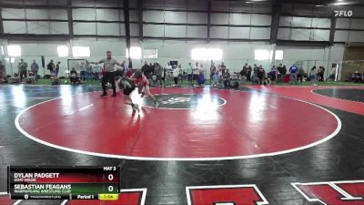 106 lbs Quarterfinal - Dylan Padgett, Goat House vs Sebastian Feagans, Warmupgang Wrestling Club