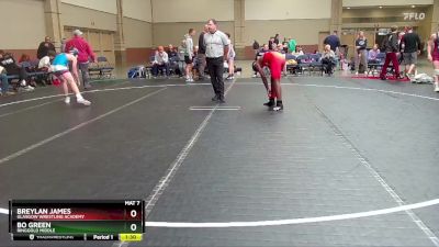 130 lbs Quarterfinal - Bo Green, Ringgold Middle vs Breylan James, Glasgow Wrestling Academy