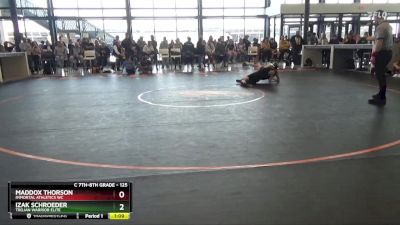 125 lbs Cons. Semi - Izak Schroeder, Trojan Warrior Elite vs Maddox Thorson, Immortal Athletics WC