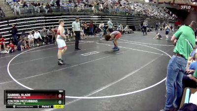 160 lbs Round 1 (6 Team) - Gabriel Slade, Iowa USA Red vs Colton McCubbins, Team Oregon