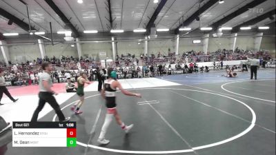 88 lbs Semifinal - Leonel Hernandez, Stout Wrestling Academy vs Mathieu Dean, Monte Vista Takedown Club