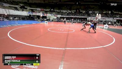 120 lbs Quarters & Wb (16 Team) - Ryder Fonville, York vs Jaiden Ogo, Kempsville