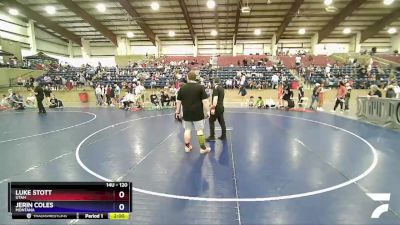 120 lbs 2nd Place Match - Luke Stott, Utah vs Jerin Coles, Montana