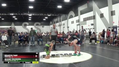 80 lbs Placement Matches (8 Team) - Boone Maughon, Minions Black (GA) vs Braidyn Taby, Rebellion