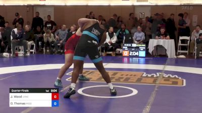 125 kg Quarterfinal - Jordan Wood, LVWC vs Demertius Thomas, Missouri