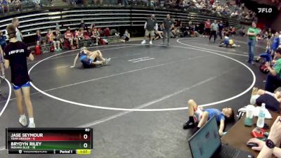 80 lbs Round 3 (6 Team) - Brydyn Riley, Indiana Blue vs Jase Seymour, Team Oregon