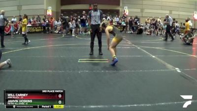 101 lbs Finals (8 Team) - Will Carney, Ares Black vs Jahvin Hoskins, Metro All Stars