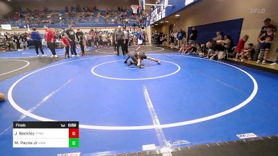 76 lbs Final - Jackson Beckley, Team Tulsa Wrestling Club vs Manny Payne Jr, HURRICANE WRESTLING ACADEMY