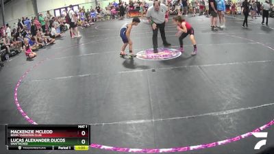 58 lbs Round 1 - Lucas Alexander Ducos, Unattached vs Mackenzie McLeod, Bison Takedown Club