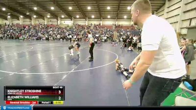 61-70 lbs Semifinal - Knightley Stroshine, Sons Of Atlas vs Elizabeth Williams, Lehi