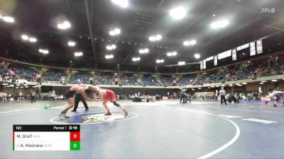 165 lbs Cons. Round 1 - Alcantar Medrano, Beardstown vs Marty Greif, Maine South