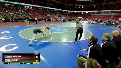 D3-157 lbs Cons. Round 1 - Caleb Mackey, Pardeeville vs Connor Mentink, Oostburg