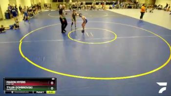 88 lbs Semis & 1st Wrestleback (8 Team) - Tyler Dombrovski, Paynesville vs Mason Myers, K-M