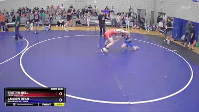 144 lbs Cons. Round 3 - Tristyn Bell, Crow Mat Club vs Landen Dean, Hillsboro Mat Club