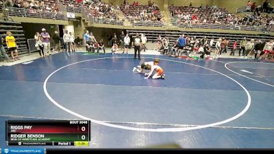 75 lbs Round 2 - Ridger Benson, Iron Co Wrestling Academy vs Riggs Pay, JWC