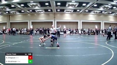 62 lbs Quarterfinal - Alexandria Chagoya, SoCal Hammers vs Owen Strathman, Temecula Valley WC