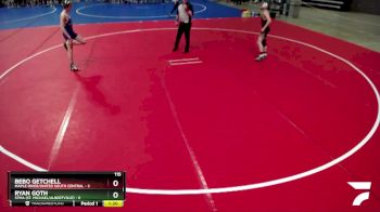 115 lbs Quarterfinals (8 Team) - Ryan Goth, STMA (St. Michael/Albertville) vs Bebo Getchell, Maple River/United South Central