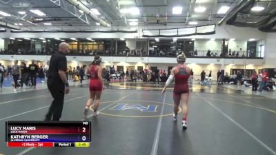 143 lbs Cons. Round 2 - Lucy Maris, Lock Haven vs Kathryn Berger, Alvernia University