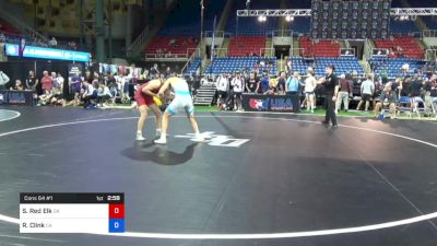 170 lbs Cons 64 #1 - Skylar Red Elk, Oklahoma vs Ryan Clink, California