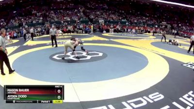 D1-106 lbs Semifinal - Ayden Dodd, Perrysburg vs Mason Bauer, Ashland