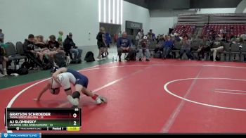 65 lbs Round 3 (8 Team) - AJ Slominsky, LaCrosse Area Wrestlers(WI) vs Grayson Schroeder, Thorn Wrestling (MN)