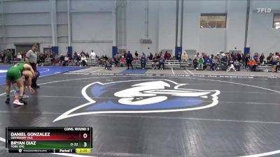 141 lbs Cons. Round 3 - Daniel Gonzalez, Centenary (NJ) vs Bryan Diaz, York (PA)