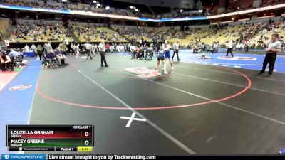 115 Class 1 lbs Semifinal - Louzella Graham, Seneca vs Macey Greene, Holden