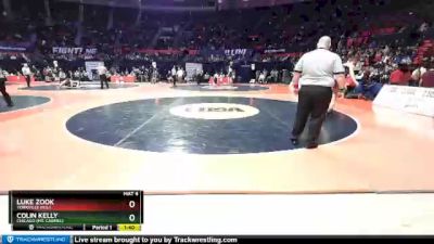 3A 170 lbs Semifinal - Luke Zook, Yorkville (H.S.) vs Colin Kelly, Chicago (Mt. Carmel)