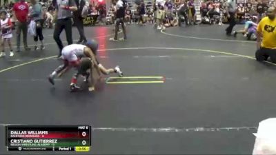 43 lbs Round 5 (6 Team) - Dallas Williams, Backyard Brawlers vs Cristiano Gutierrez, Region Wrestling Academy