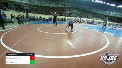 65 lbs Consi Of 8 #2 - Kloe Routledge, Husky Wrestling Club vs Marcie Cook, Hoisington Jr Cardinals