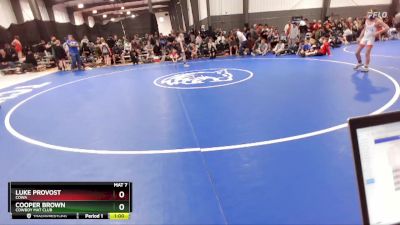 83 lbs Quarterfinal - Luke Provost, COWA vs Cooper Brown, Cowboy Mat Club