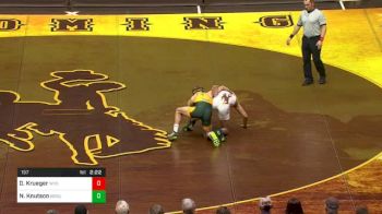 157 lbs Dewey Krueger, Wyoming vs Nick Knutson, NDSU