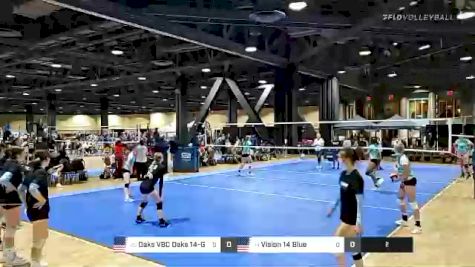 Oaks VBC Oaks 14-Gold vs Vision 14 Blue - 2022 JVA West Coast Cup presented by Nike