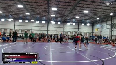 130 lbs 1st Place Match - Anna Rodriguez, Eastern Oregon University vs Erica Grant, Evergreen State