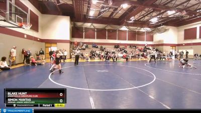 102 lbs Quarterfinal - Simon Mantas, Jordan Junior Wrestling vs Blake Hunt, Grantsville Wrestling Club