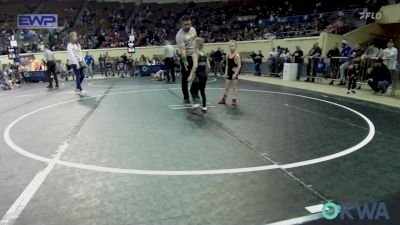 43 lbs Semifinal - Miles Sanders, Sallisaw Takedown Club vs Bodee Coffman, Piedmont