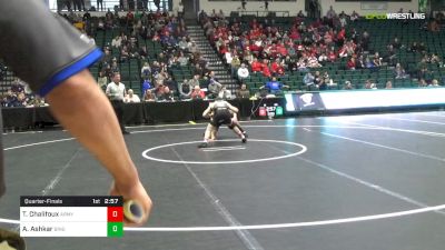 125 lbs Quarterfinal - Trey Chalifoux, Army vs Audey Ashkar, Binghamton