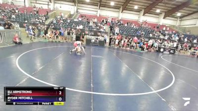 67 lbs Champ. Round 2 - Eli Armstrong, ID vs Ryder Mitchell, WI