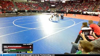 D1-195 lbs Cons. Round 2 - Eric Schaufelberger, Neenah vs Owen Sjoberg, Watertown