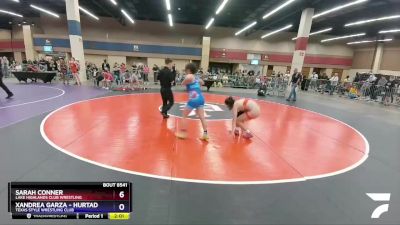 127 lbs Quarterfinal - Sarah Conner, Lake Highlands Club Wrestling vs Xandrea Garza - Hurtado, Texas Style Wrestling Club