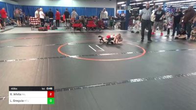 40 lbs Rr Rnd 1 - Russell White, Pal Mac vs Lukas Gregula, Mt Lebanon