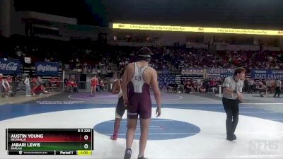 D 3 220 lbs Cons. Round 2 - Jabari Lewis, Kaplan vs Austin Young, DeLaSalle