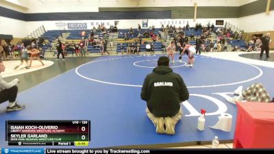 120 lbs Round 4 - Skyler Garland, Deer Park Ironman Wrestling Club vs Isaiah Koch-Oliverio, Liberty Warriors Wrestling Academy