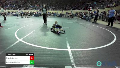 37 lbs Consi Of 8 #1 - Easton Admire, Berryhill Wrestling Club vs Greyson Summitt, Newkirk Takedown