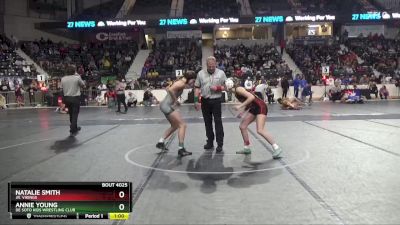 115 lbs Cons. Round 1 - Annie Young, De Soto Kids Wrestling Club vs Natalie Smith, Jr. Vikings